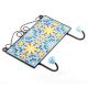 Turquoise Yellow Floral Tiles Hooks 